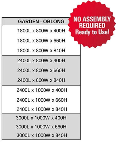 No assembly required - The Veggie Garden